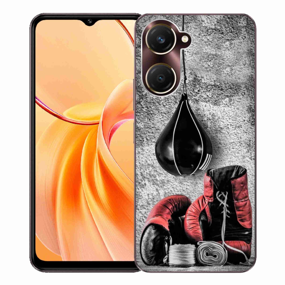 Gelový kryt mmCase na Vivo Y28s 5G - boxovací pytel a rukavice