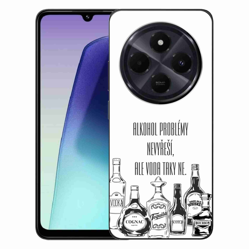 Gelový kryt mmCase na Xiaomi Redmi 14C/Poco C75 - vtipný text bílé pozadí