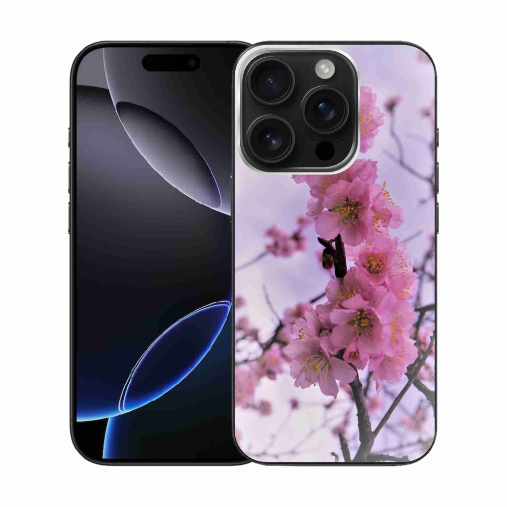 Gelový kryt mmCase na iPhone 16 Pro - květiny 7