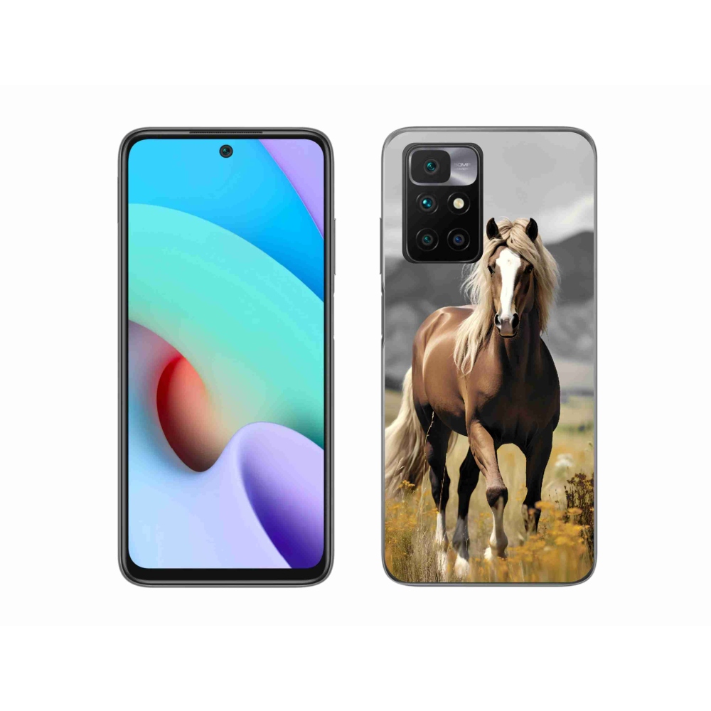 Gelový kryt mmCase na Xiaomi Redmi 10/Redmi 10 (2022) - hnědý kůň 1