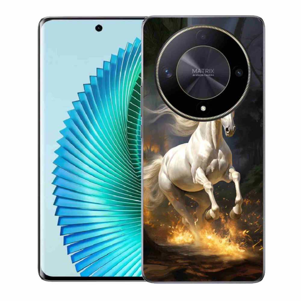 Gelový kryt mmCase na Honor Magic 6 Lite 5G - bílý kůň 2