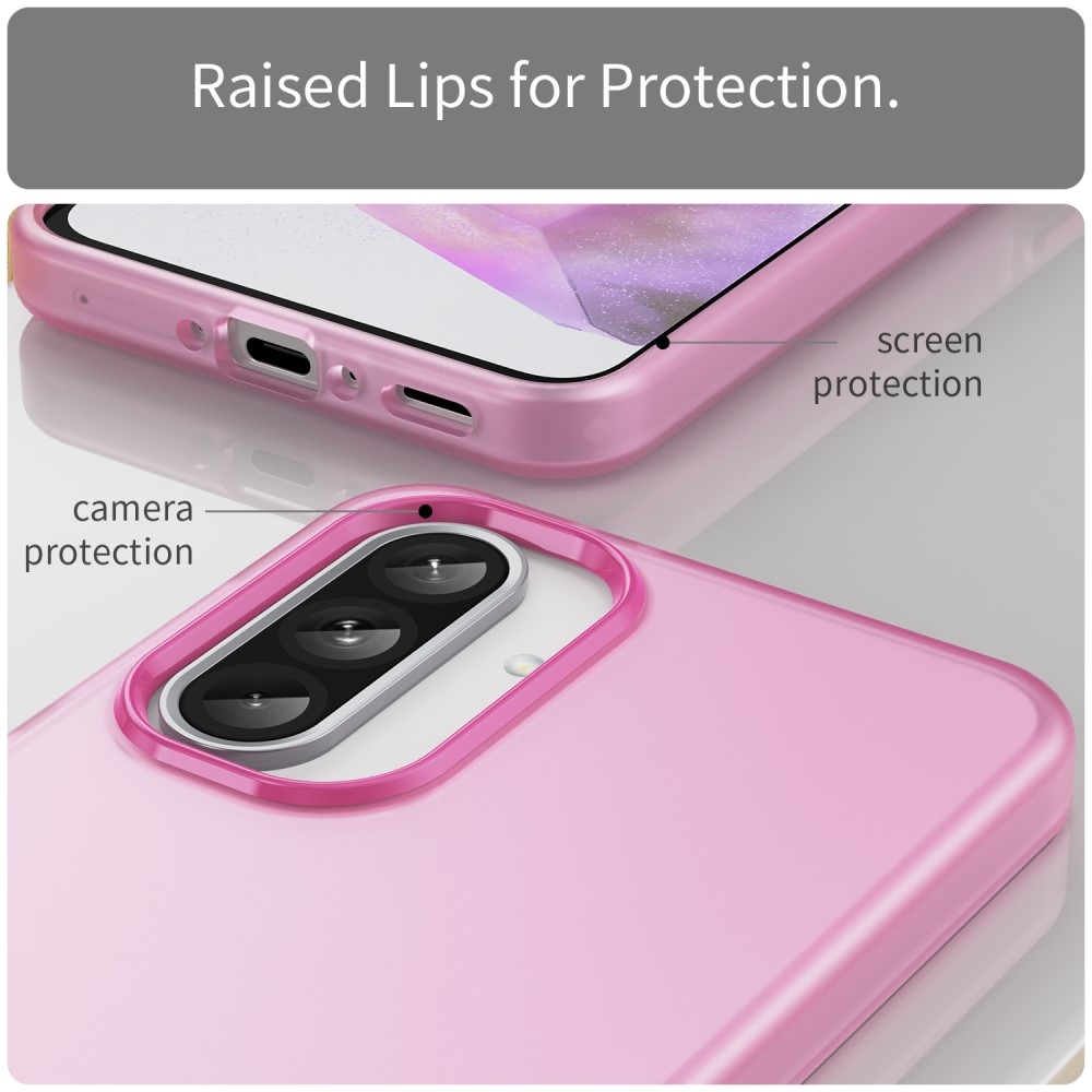 Candys matný gelový obal na Samsung Galaxy A36 5G/A56 5G - rose