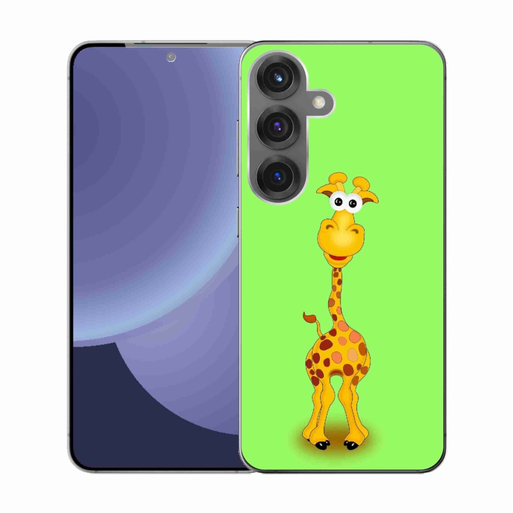 Gelový kryt mmCase na Samsung Galaxy S25 - kreslená žirafa
