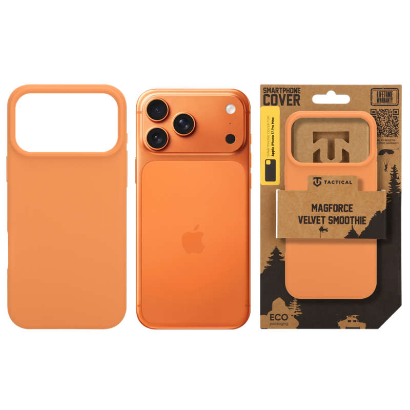 Tactical MagForce Velvet Smoothie Kryt pro Apple iPhone 17 Pro Max Agent Orange
