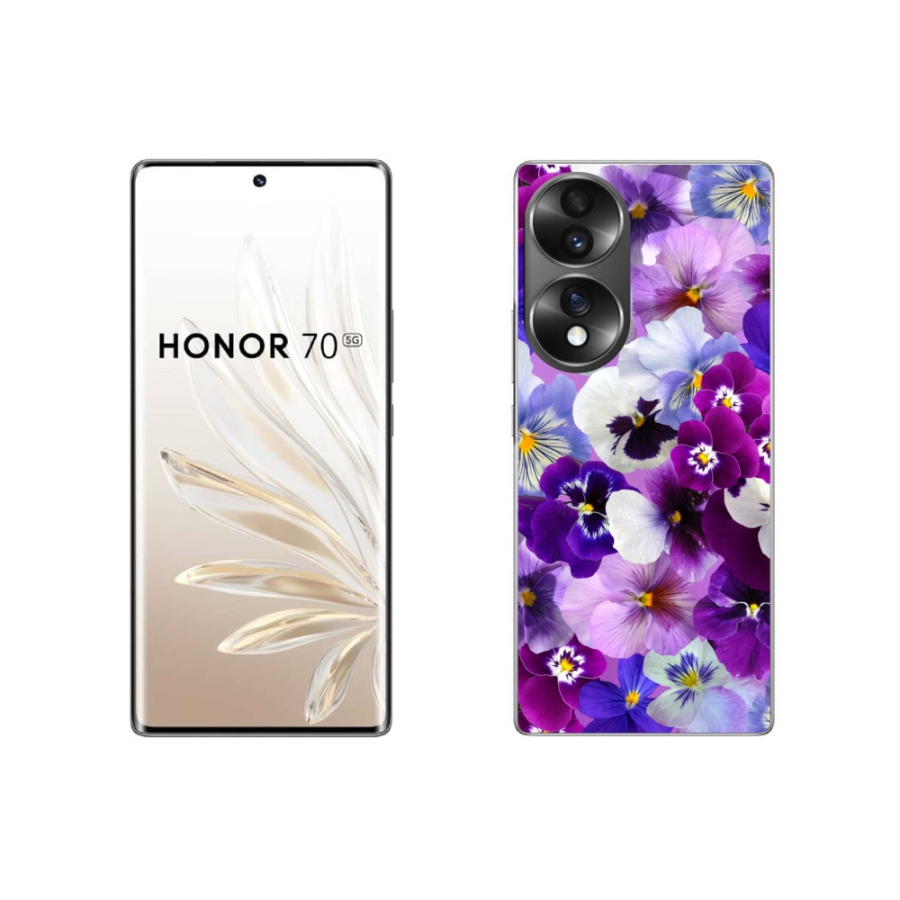 Gelový kryt mmCase na Honor 70 - květiny 9