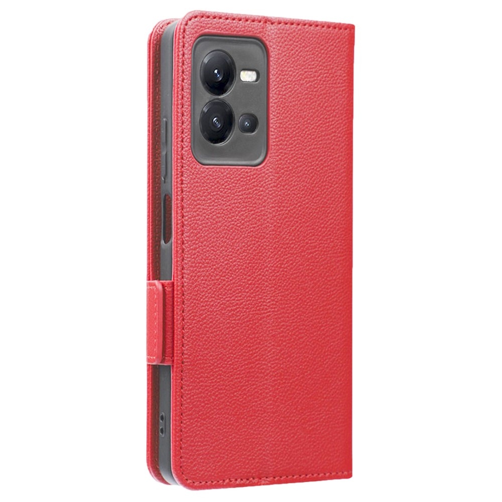 Wallet knížkové pouzdro na Vivo X80 Lite - červené