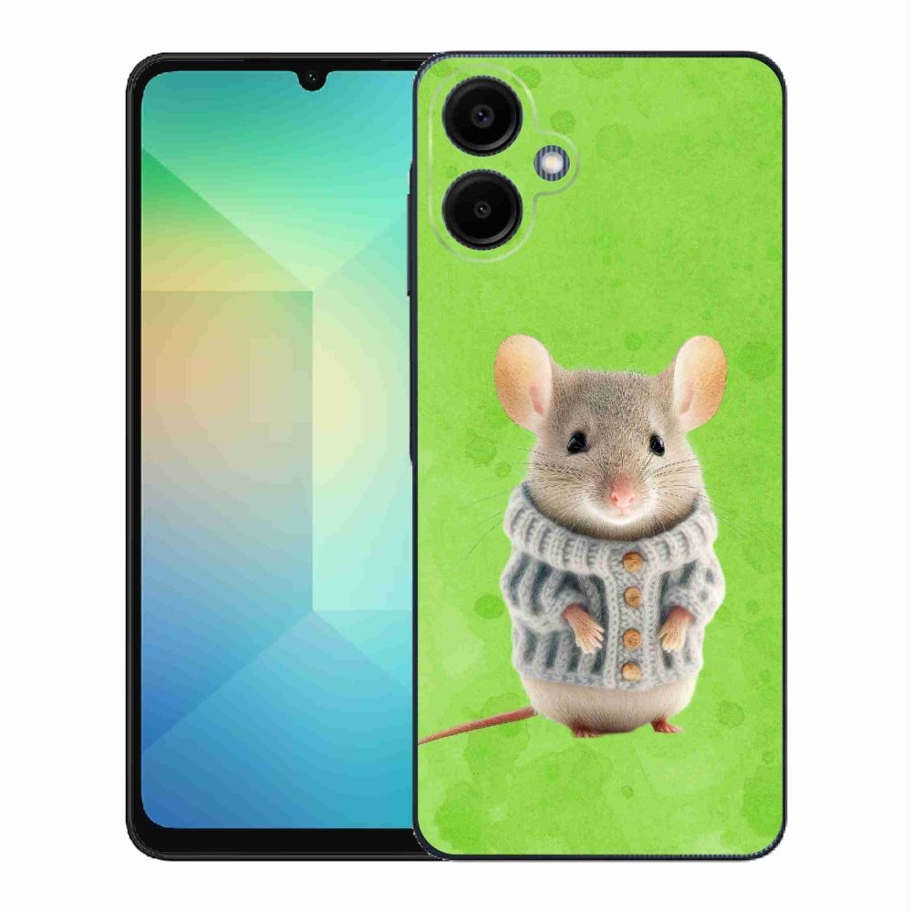 Gelový kryt mmCase na Samsung Galaxy A06 4G - myška ve svetru