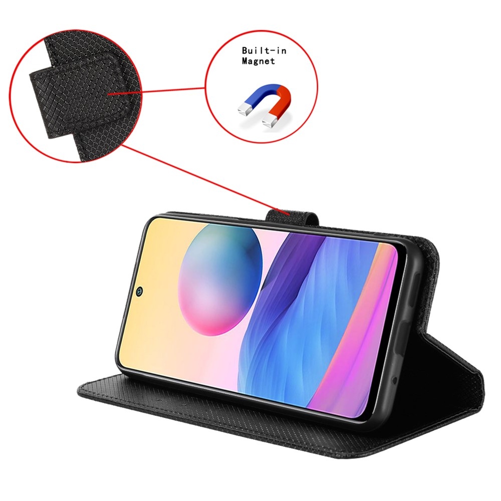 Diamond knížkové pouzdro na Xiaomi Poco F7 Pro 5G/Poco F7 Ultra 5G - černé