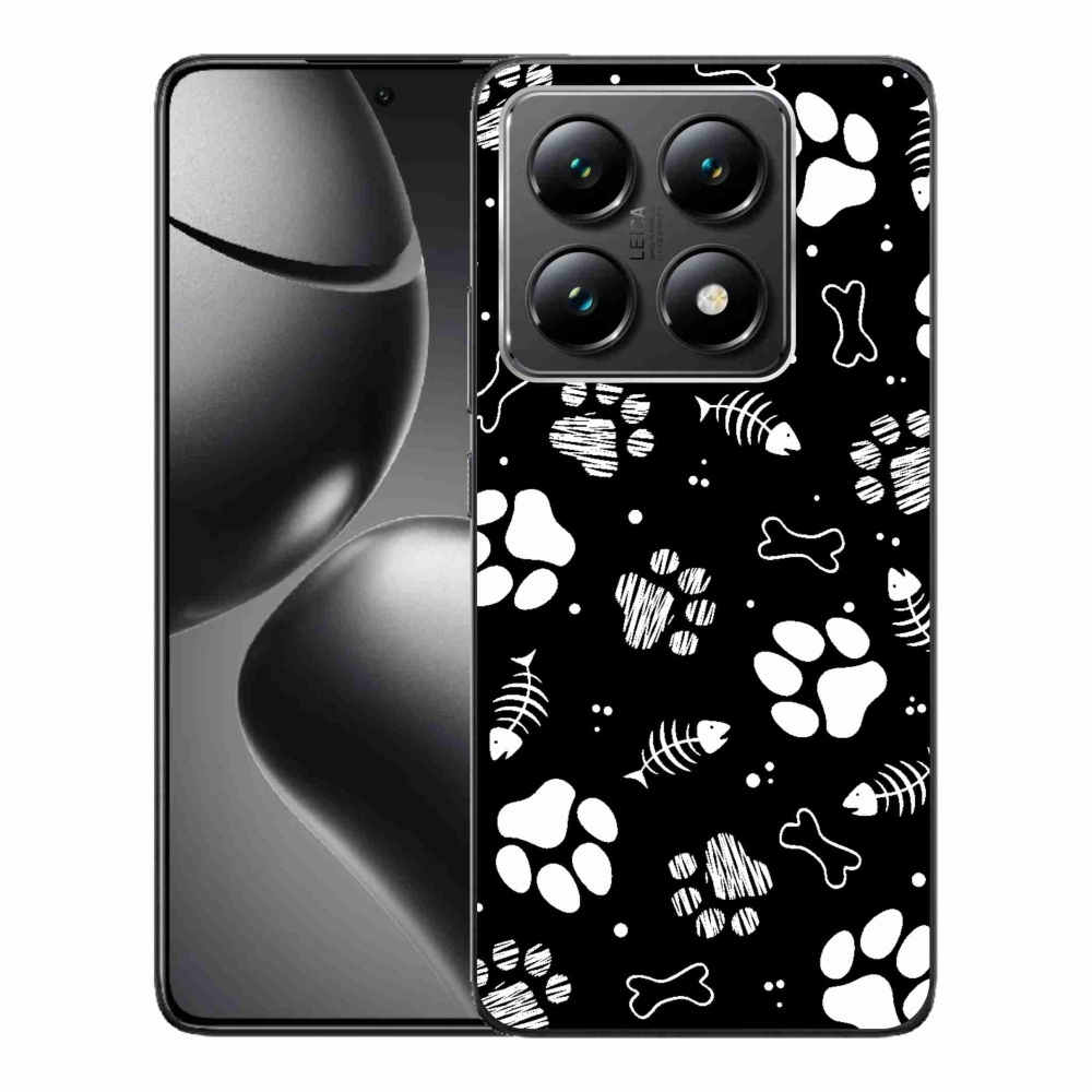 Gelový kryt mmCase na Xiaomi 14T - psí tlapky
