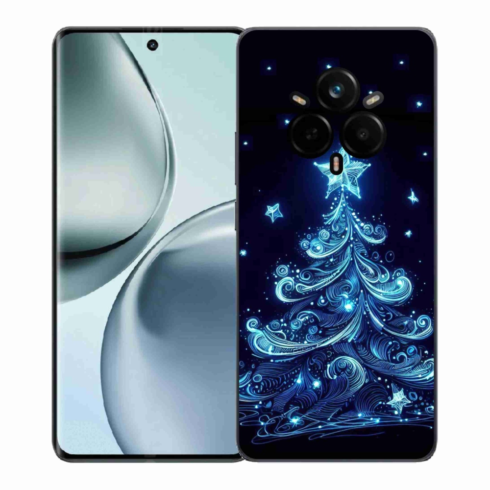 Gelový kryt mmCase na Realme 14 Pro 5G - neonový vánoční stromek 4