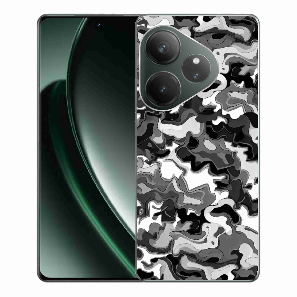 Gelový kryt mmCase na Realme GT 6 5G/GT 6T 5G - maskáčový vzor 3