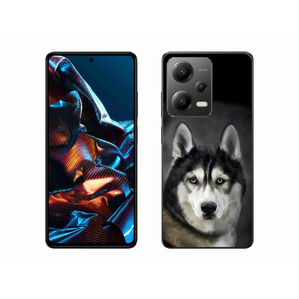 Gelový obal mmCase na mobil Xiaomi Redmi Note 12 Pro 5G - husky