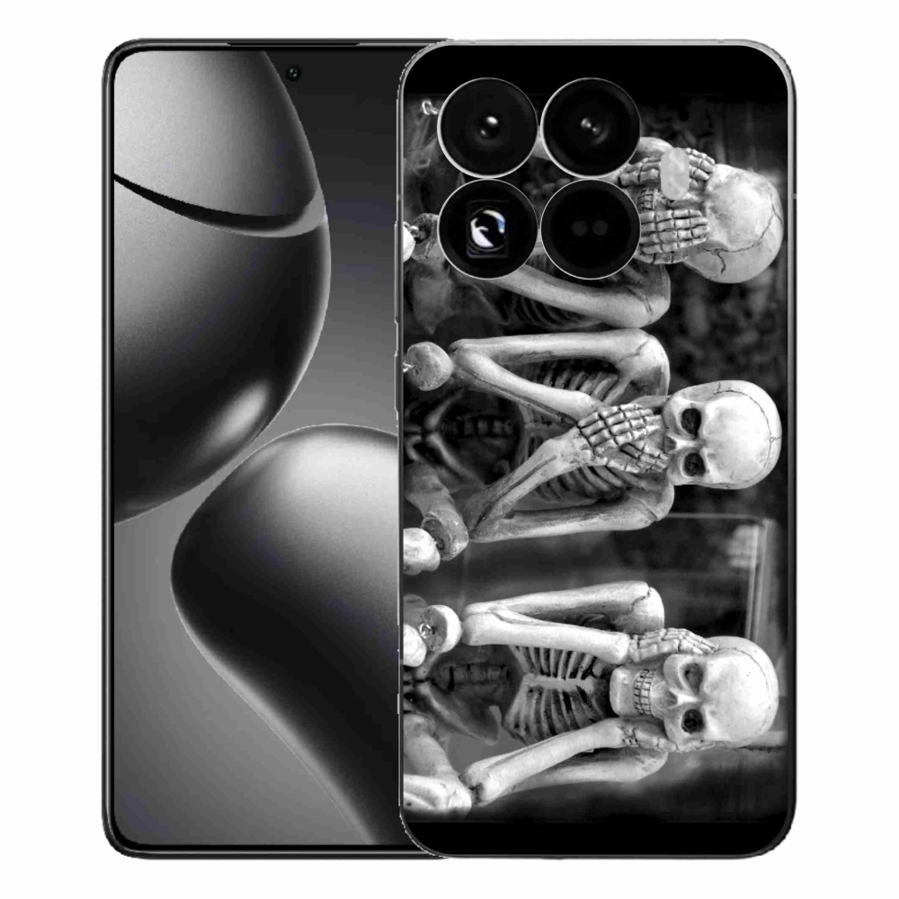 Gelový kryt mmCase na Xiaomi 15T Pro - kostlivci