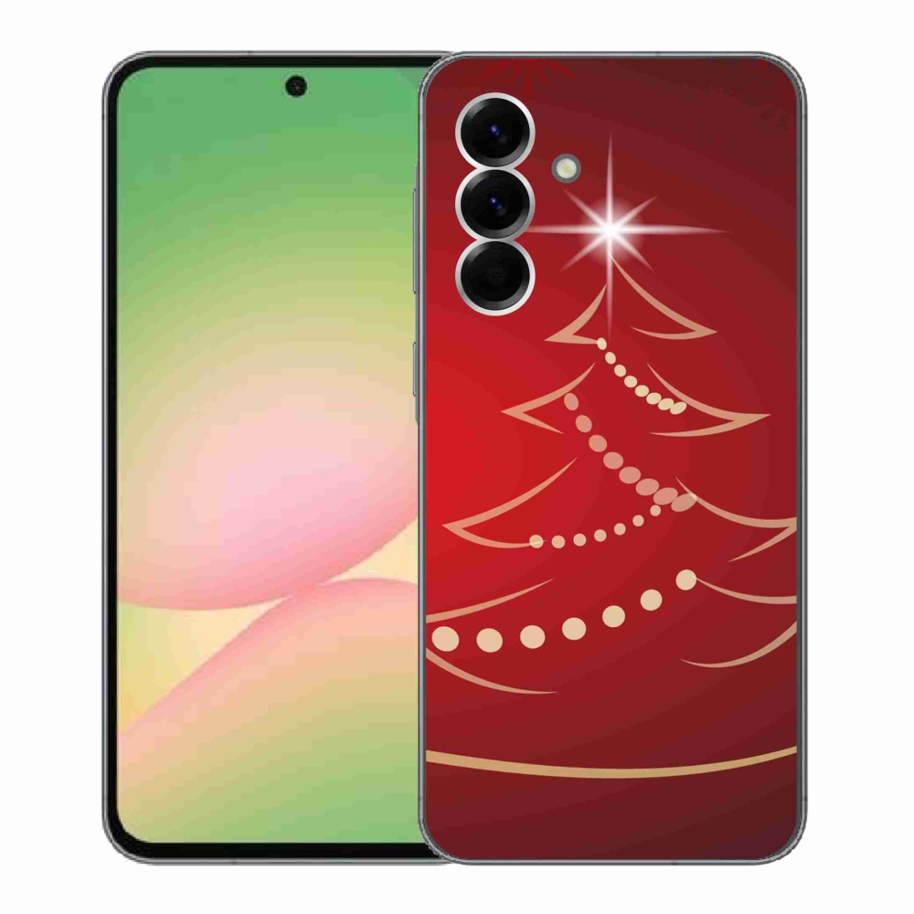 Gelový kryt mmCase na Samsung Galaxy A56 5G - kreslený vánoční stromek