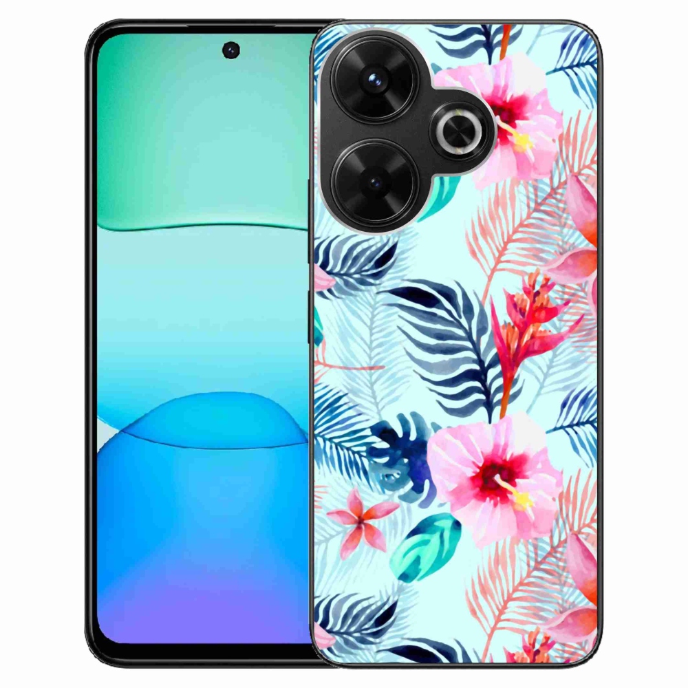 Gelový kryt mmCase na Xiaomi Redmi 13 4G/Poco M6 4G - květiny
