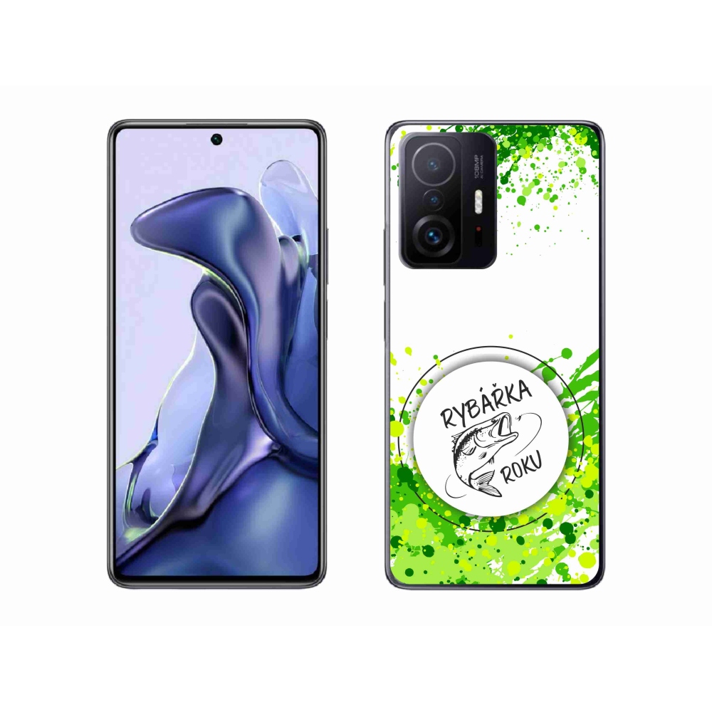 Gelový kryt mmCase na Xiaomi 11T Pro - rybářka roku bílé pozadí