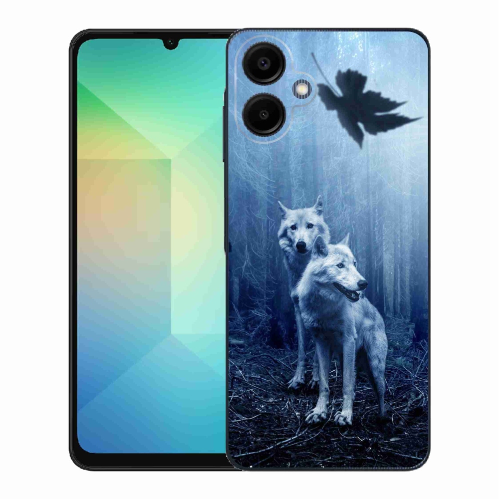 Gelový kryt mmCase na Samsung Galaxy A06 4G - vlci v lese