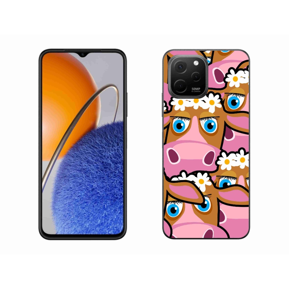 Gelový kryt mmCase na Huawei Nova Y61 - kreslené kravičky