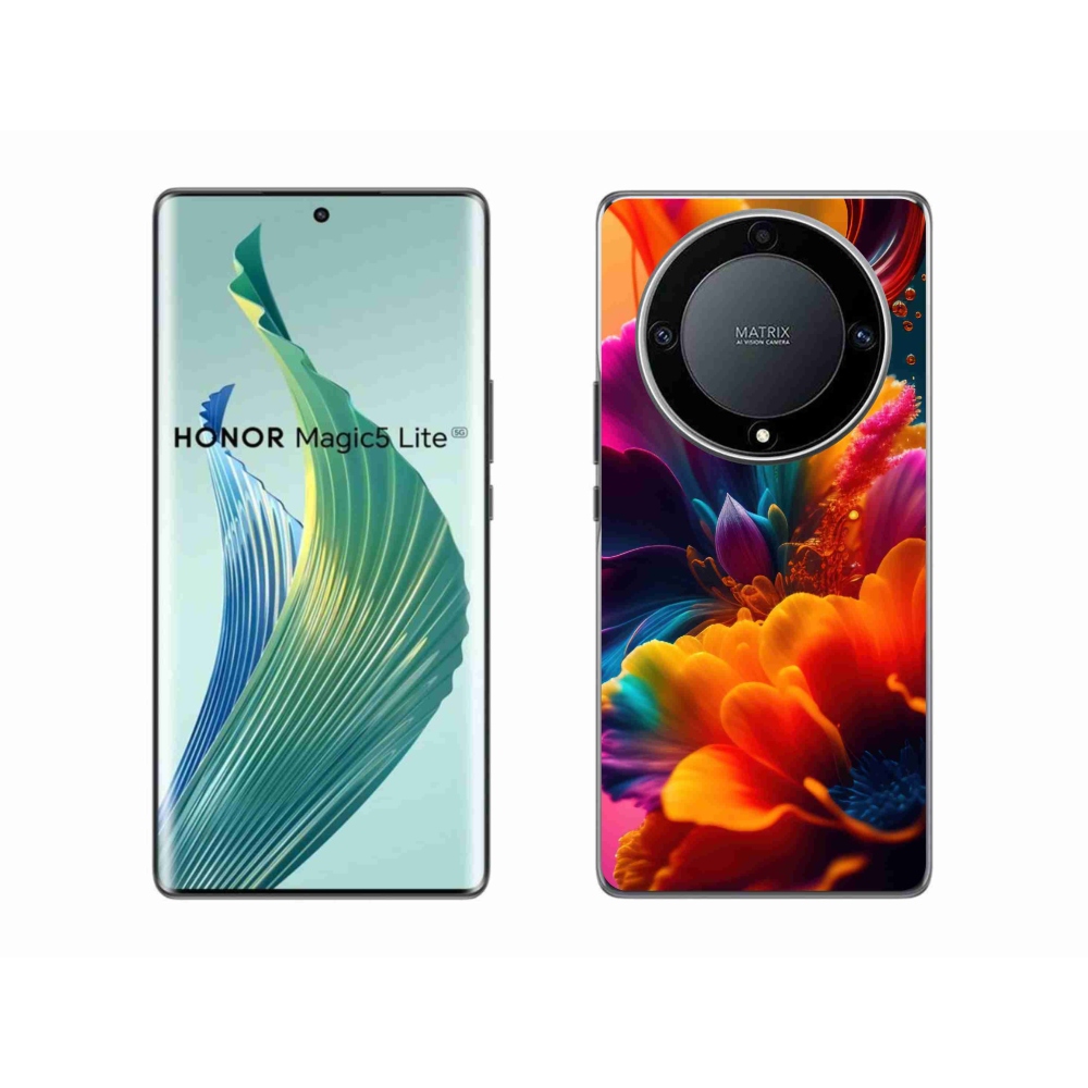 Gelový kryt mmCase na Honor Magic 5 Lite 5G - abstraktní motiv 2