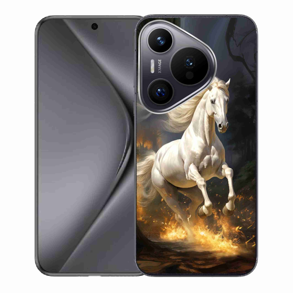 Gelový kryt mmCase na Huawei Pura 70 - bílý kůň 2