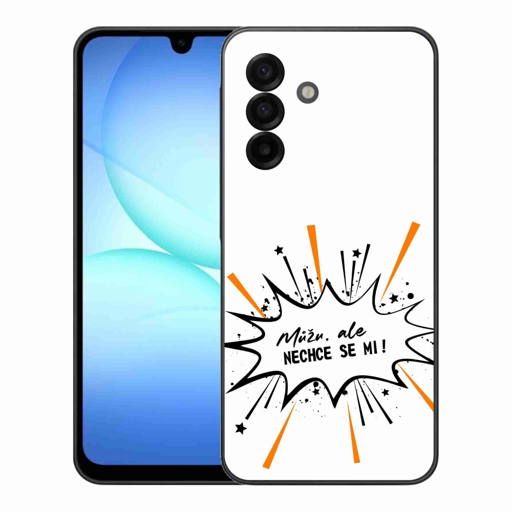 Gelový kryt mmCase na Samsung Galaxy A17 4G/5G - vtipný text 11 bílé pozadí