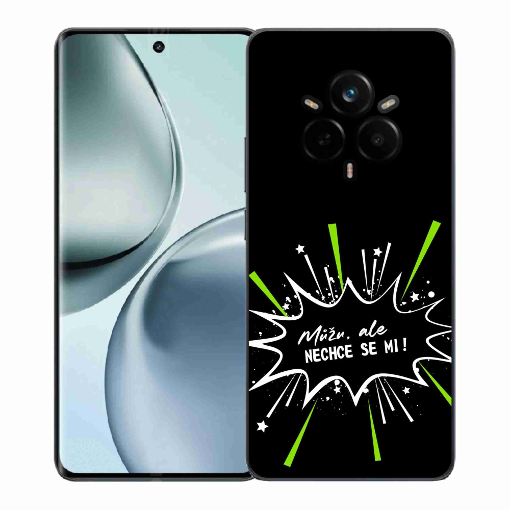 Gelový kryt mmCase na Realme 14 Pro+ 5G - vtipný text 11 černé pozadí