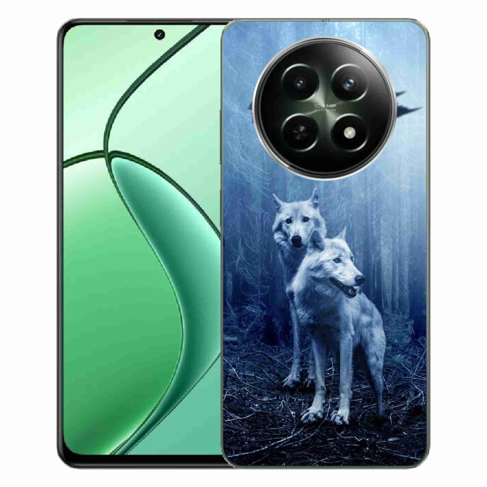 Gelový kryt mmCase na Realme 12 5G/12x 5G - vlci v lese