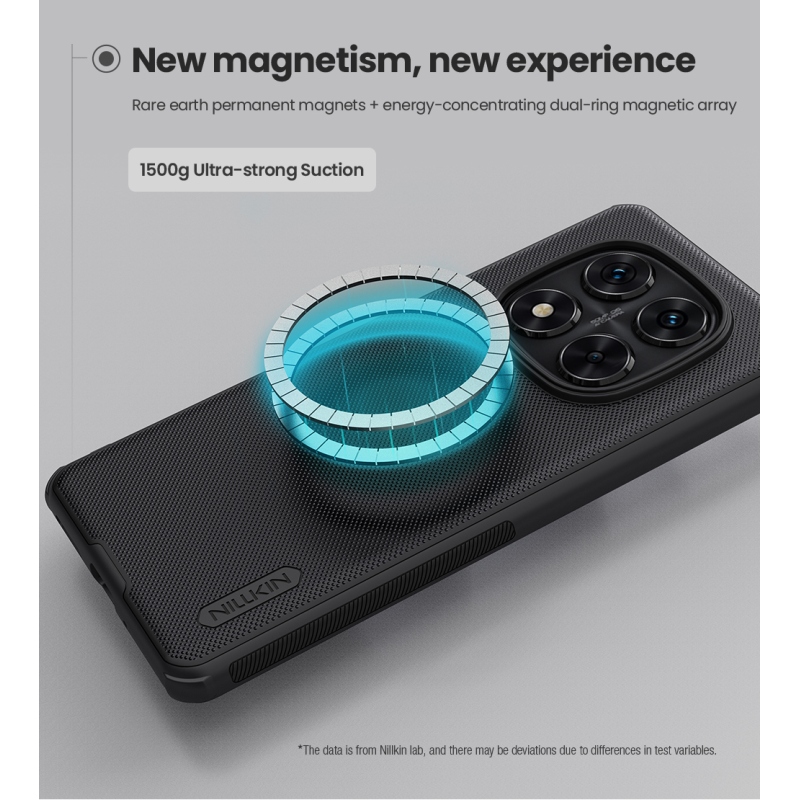 Nillkin Super Frosted PRO Magnetic Zadní Kryt pro Xiaomi Redmi Note 14 Pro+ 5G Black