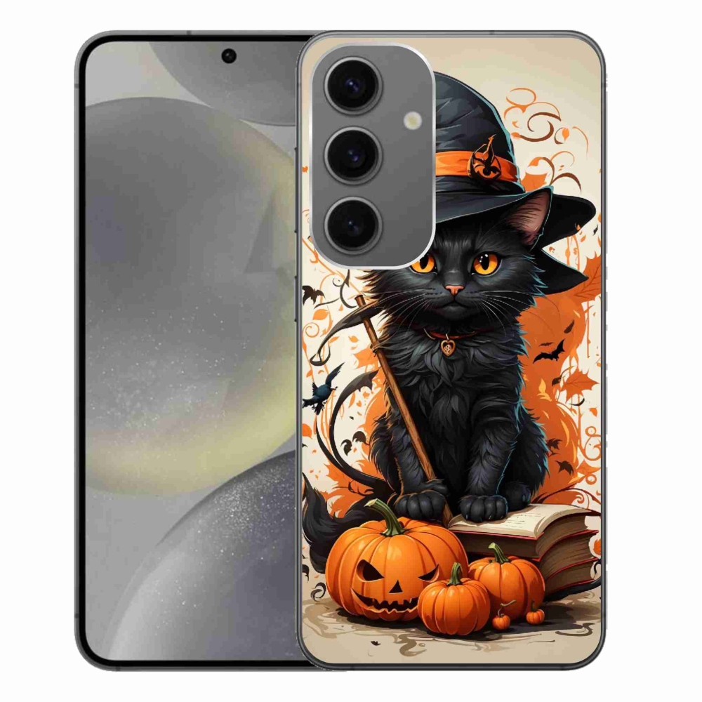 Gelový kryt mmCase na Samsung Galaxy S24+ - kocour čaroděj