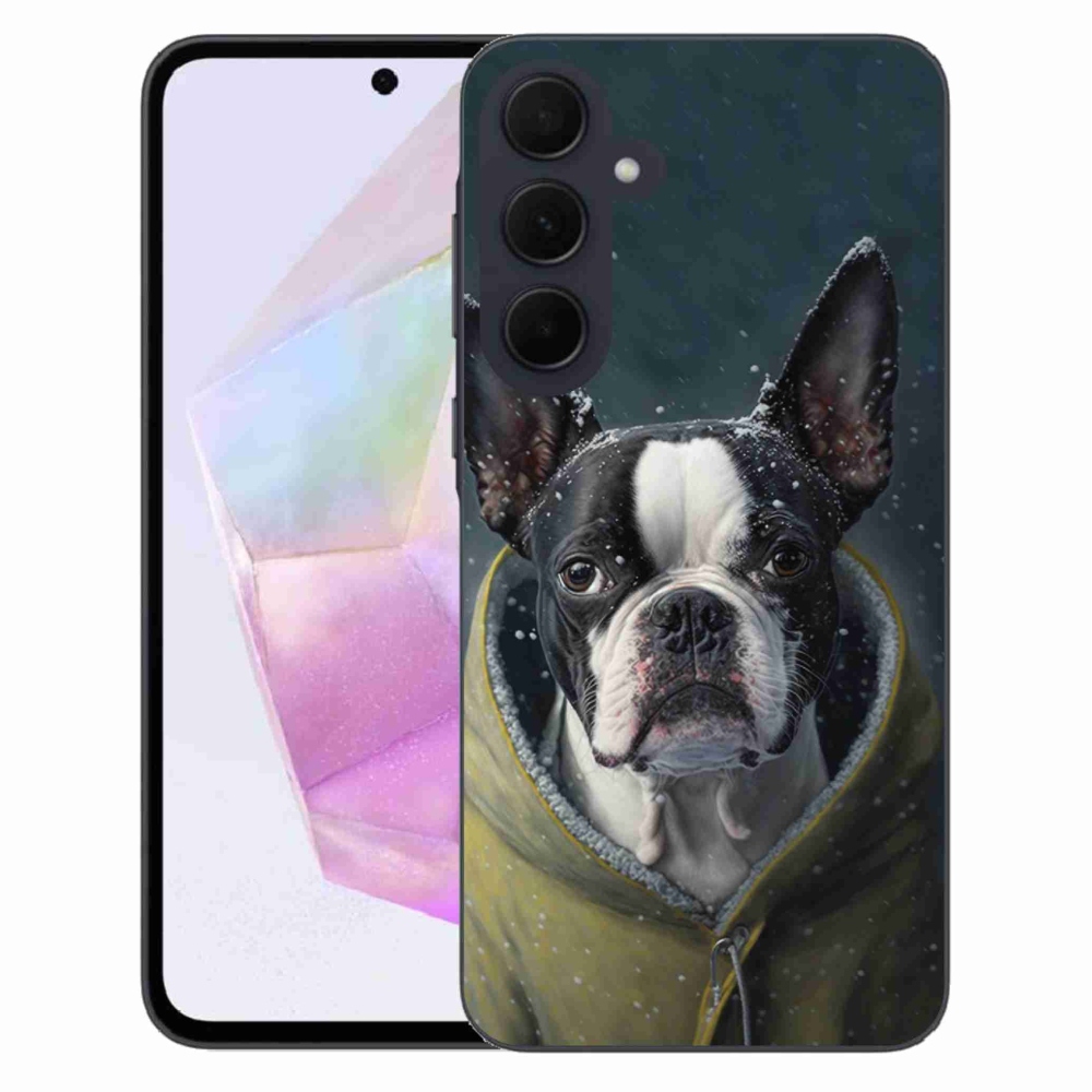 Gelový kryt mmCase na Samsung Galaxy A35 5G - buldoček
