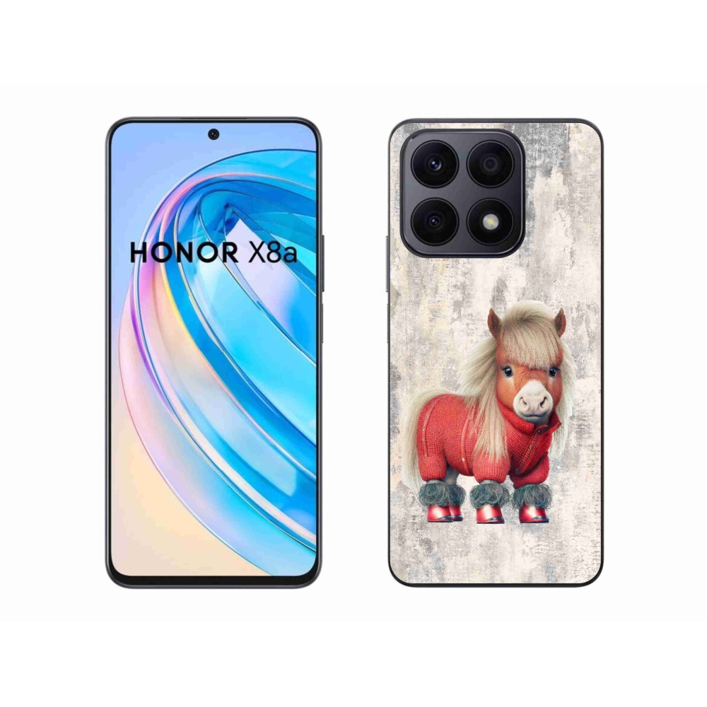 Gelový kryt mmCase na Honor X8a - poník ve svetru