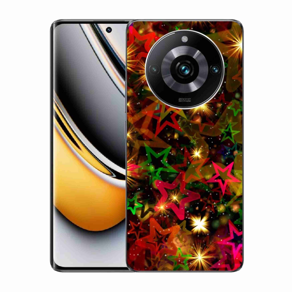 Gelový kryt mmCase na Realme 11 Pro/11 Pro+ - barevné hvězdičky