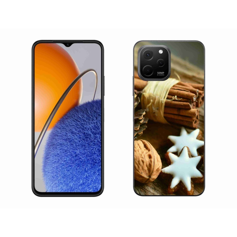 Gelový kryt mmCase na Huawei Nova Y61 - skořice a perníčky