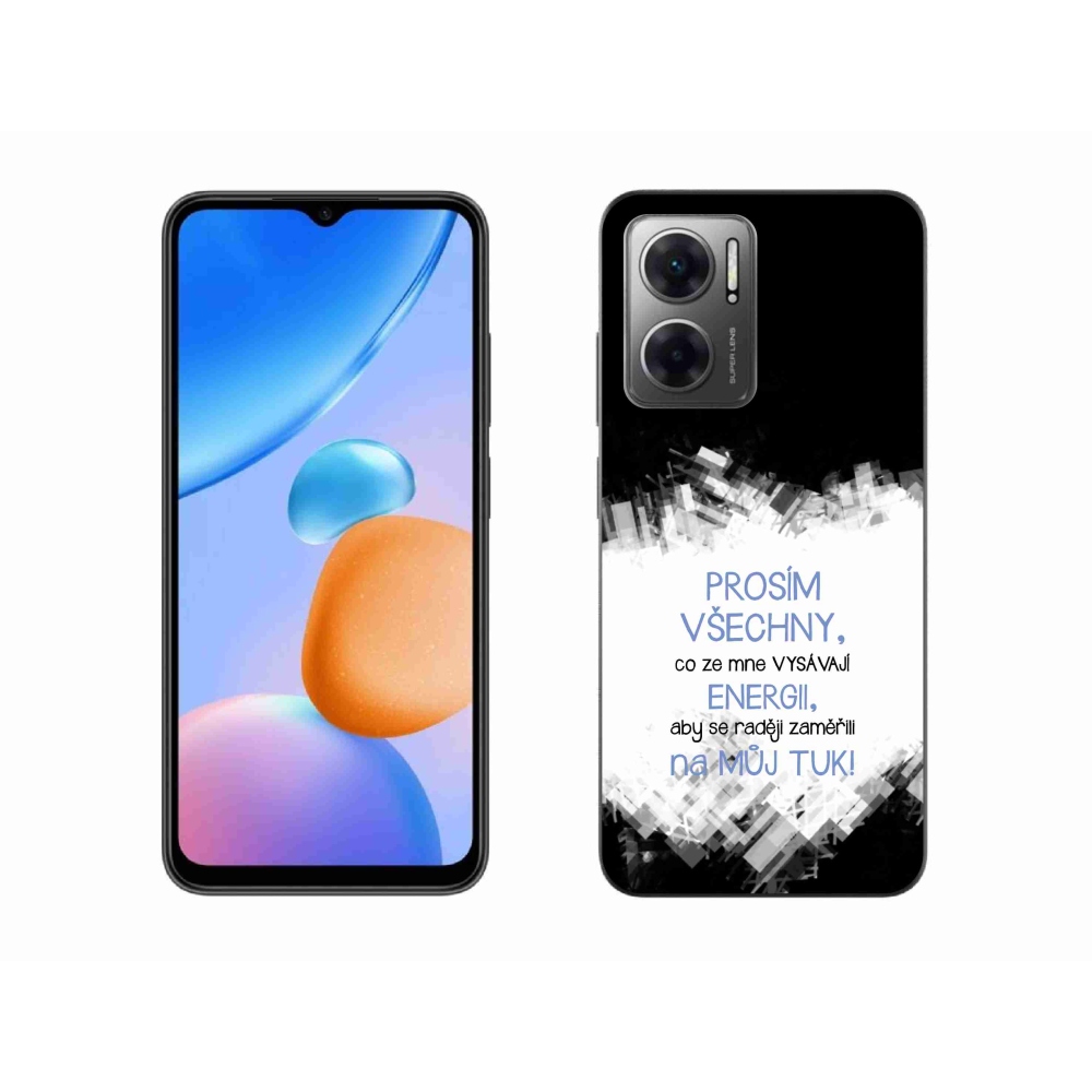 Gelový kryt mmCase na Xiaomi Redmi 10 5G - vtipný text 1 modrý