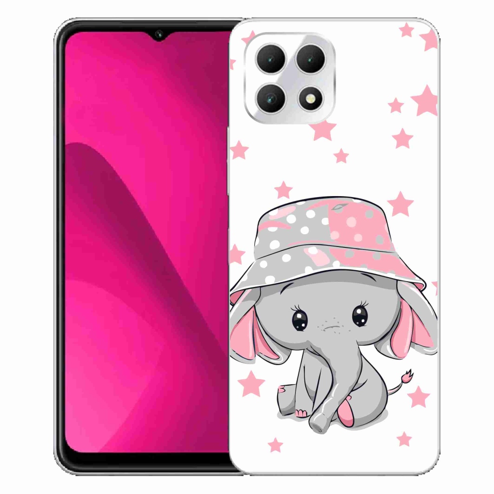 Gelový kryt mmCase na T-Mobile T Phone 2 - růžový slon