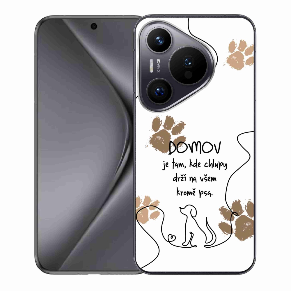 Gelový kryt mmCase na Huawei Pura 70 - psí motiv bílé pozadí