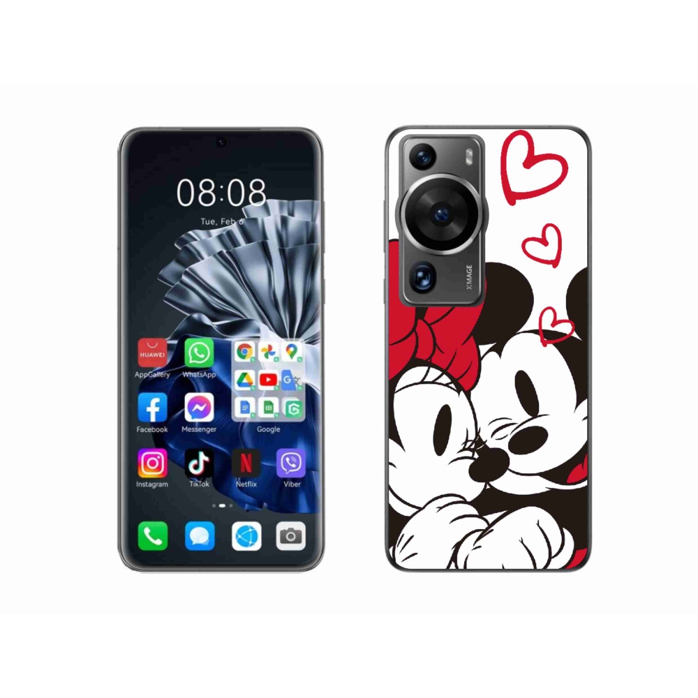 Gelový kryt mmCase na Huawei P60 Pro - minnie a mickey