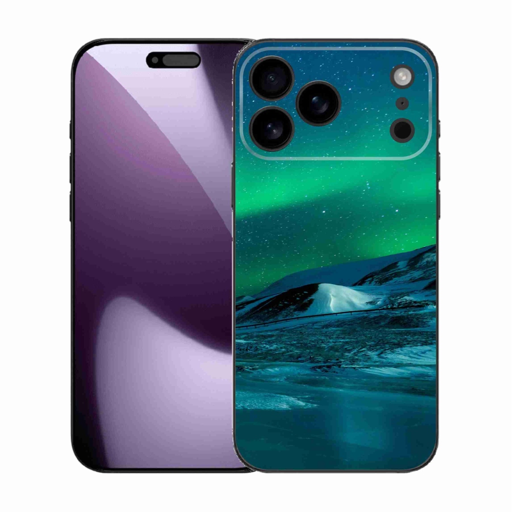 Gelový kryt mmCase na iPhone 17 Pro Max - polární záře