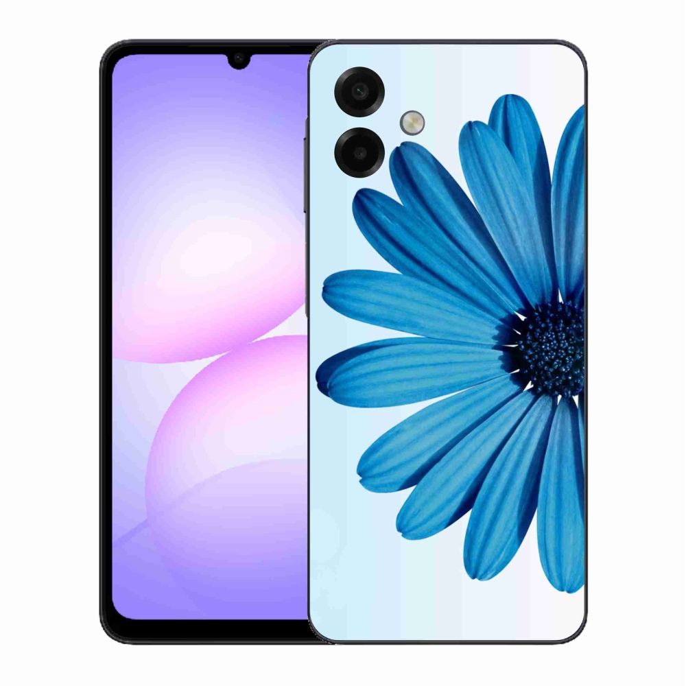 Gelový kryt mmCase na Samsung Galaxy A07 4G - modrá kopretina