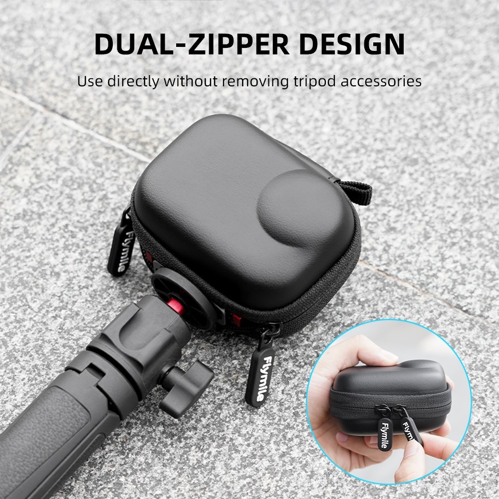 FLYMILE ochranné úložné pouzdro pro Insta360 GO Ultra s karabinou