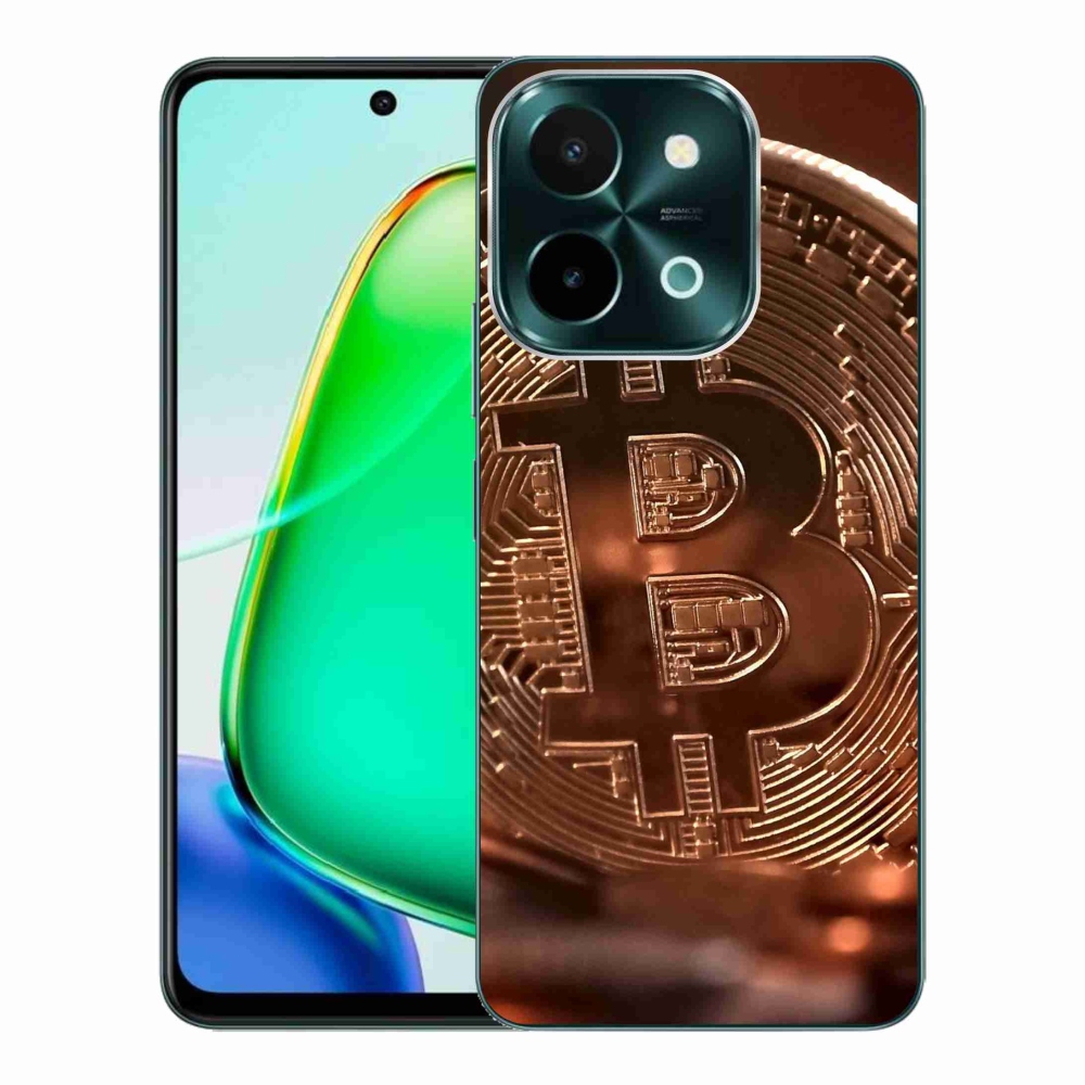 Gelový kryt mmCase na Vivo Y28 - bitcoin