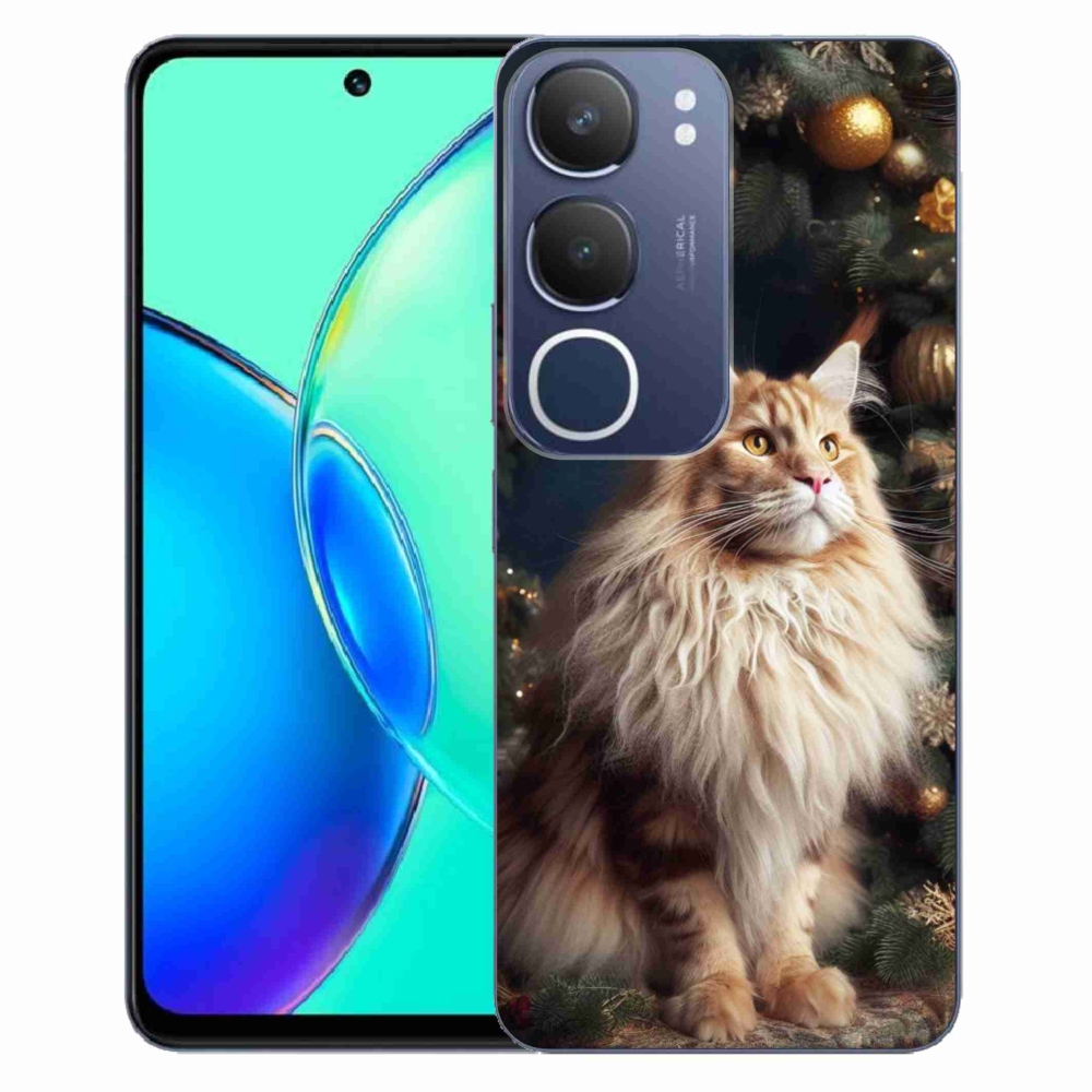 Gelový kryt mmCase na Vivo Y19s - kočka u stromku