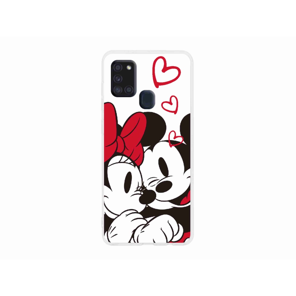 Gelový kryt mmCase na Samsung Galaxy A21s - minnie a mickey