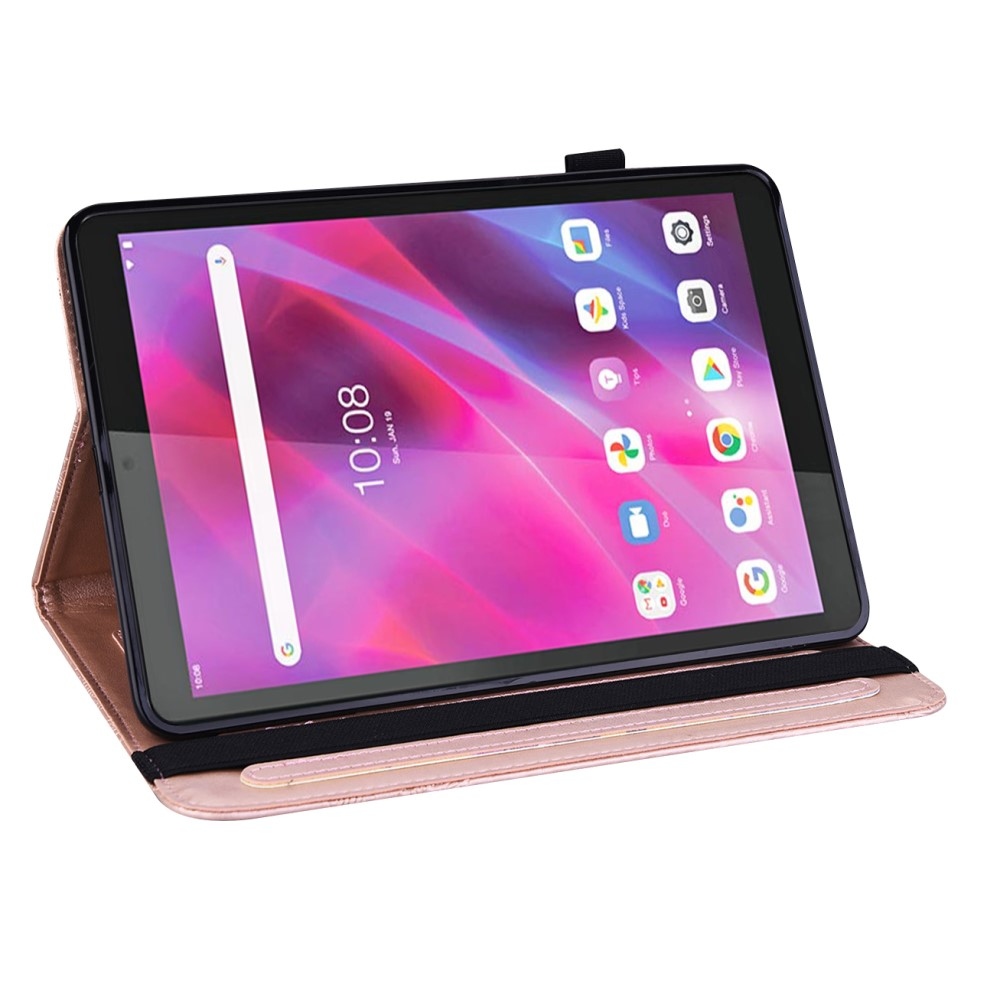 Flower zavírací pouzdro na Lenovo Tab M8 4. Gen (2024) - růžovozlaté