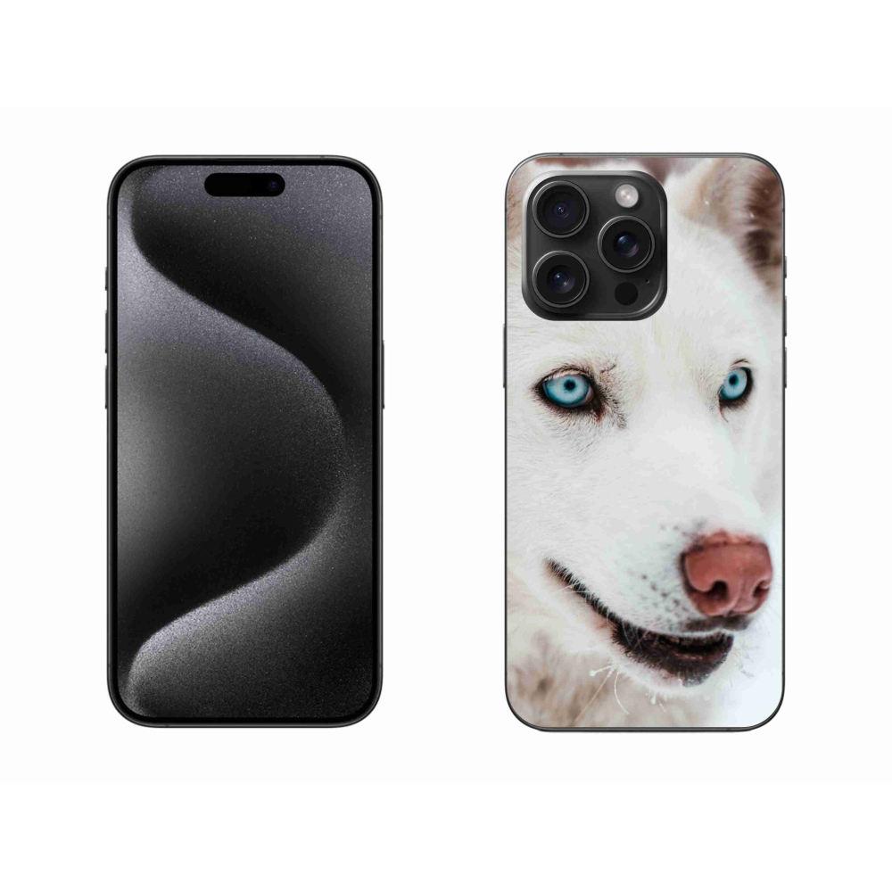 Gelový obal mmCase na iPhone 15 Pro Max - psí pohled