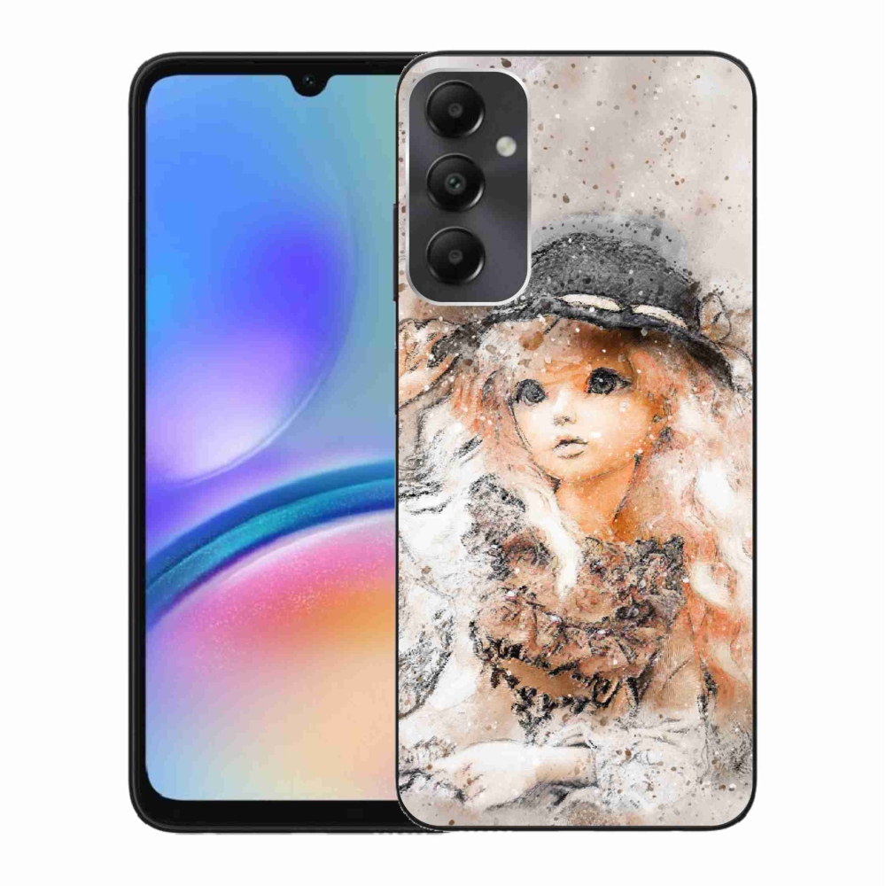 Gelový kryt mmCase na Samsung Galaxy A05s - holčička s kloboukem