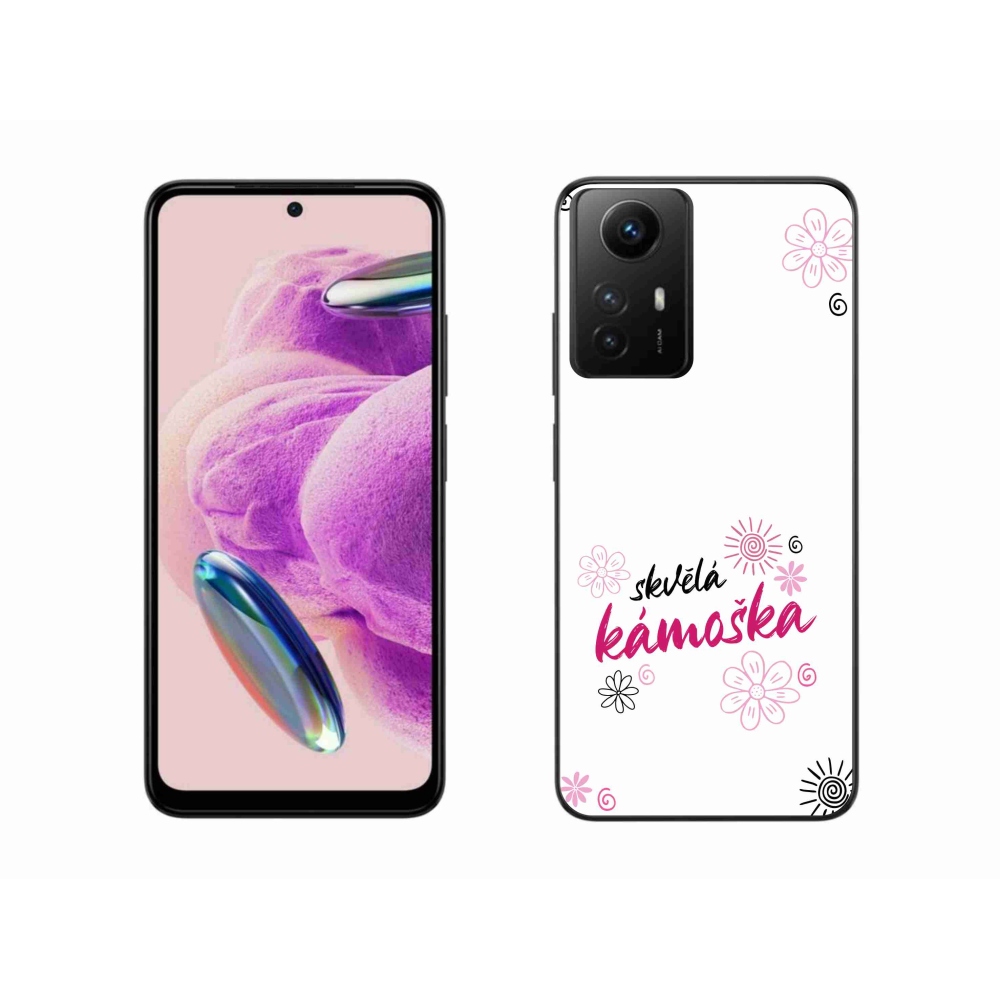 Gelový kryt mmCase na Xiaomi Redmi Note 12S - skvělá kámoška bílé pozadí