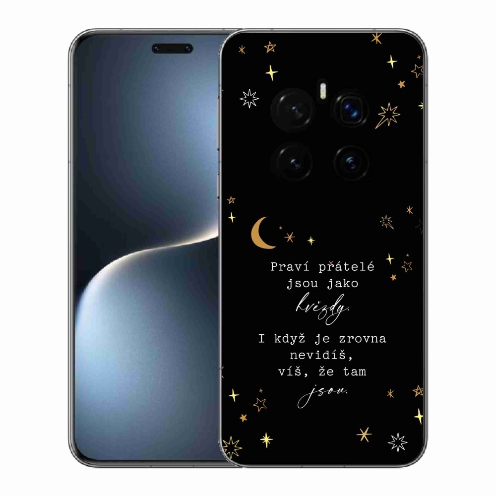 Gelový kryt mmCase na Honor Magic 7 Pro 5G - citát 6 černé pozadí
