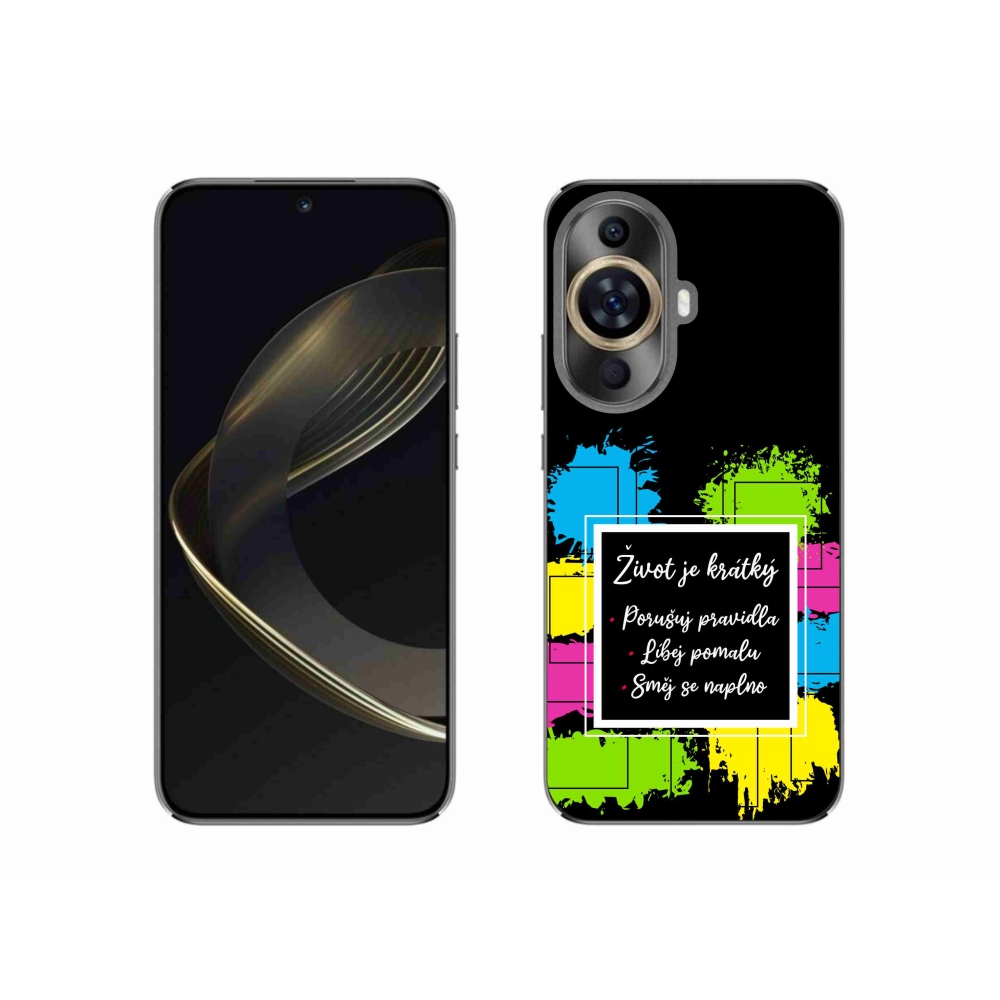 Gelový kryt mmCase na Huawei Nova 11 - citát 5 černé pozadí