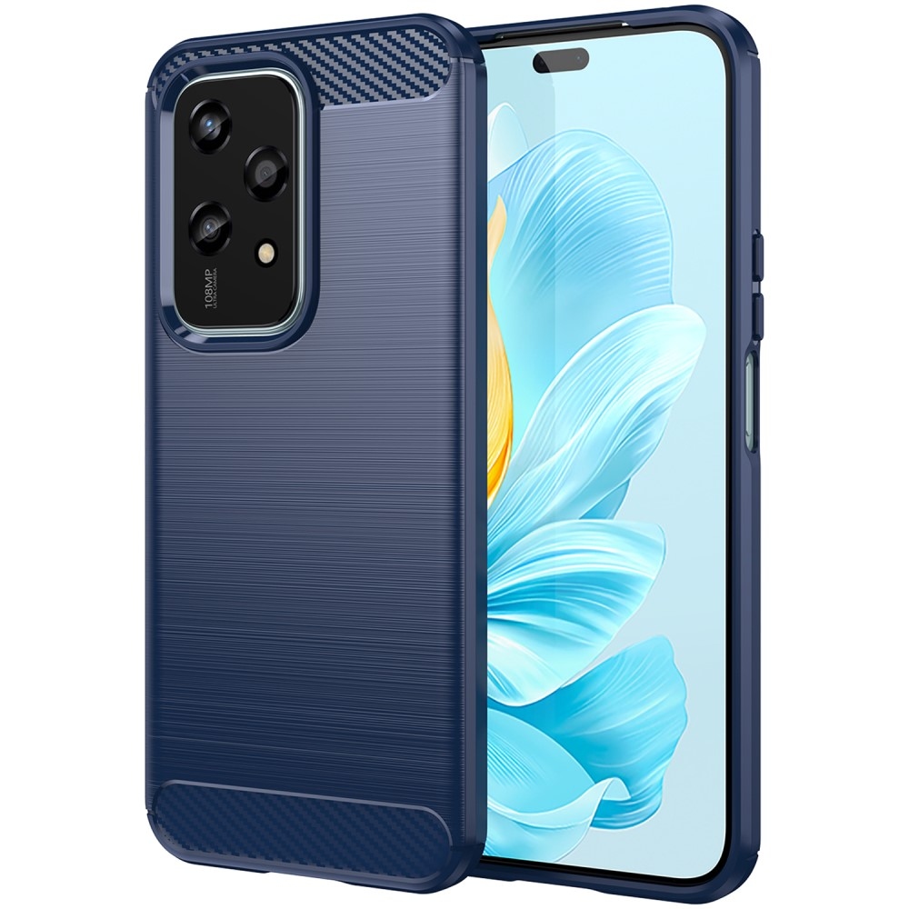 Carbon odolný gelový obal na Honor 200 Lite 5G - modrý